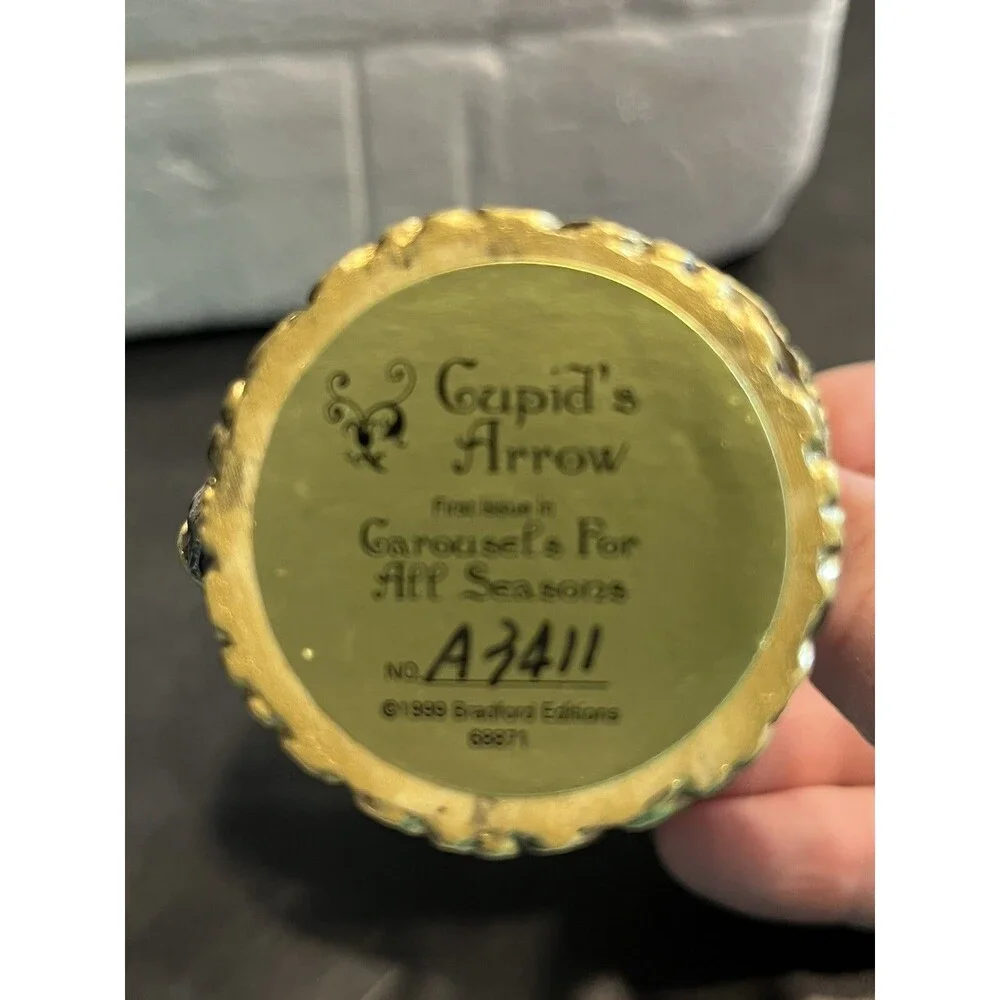 Bradford Edition Horse Carousels for All Seasons Ornaments 3pc NIB COA